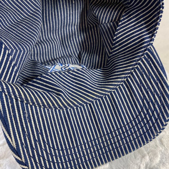 Vintage CSX Railroad Conductor Snapback Joe’s Hats Blue Striped Adjustable - Picture 8 of 8